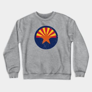 Retro Arizona State Flag // Vintage Arizona Grunge Emblem Crewneck Sweatshirt